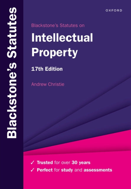 Blackstone's Statutes on Intellectual Property