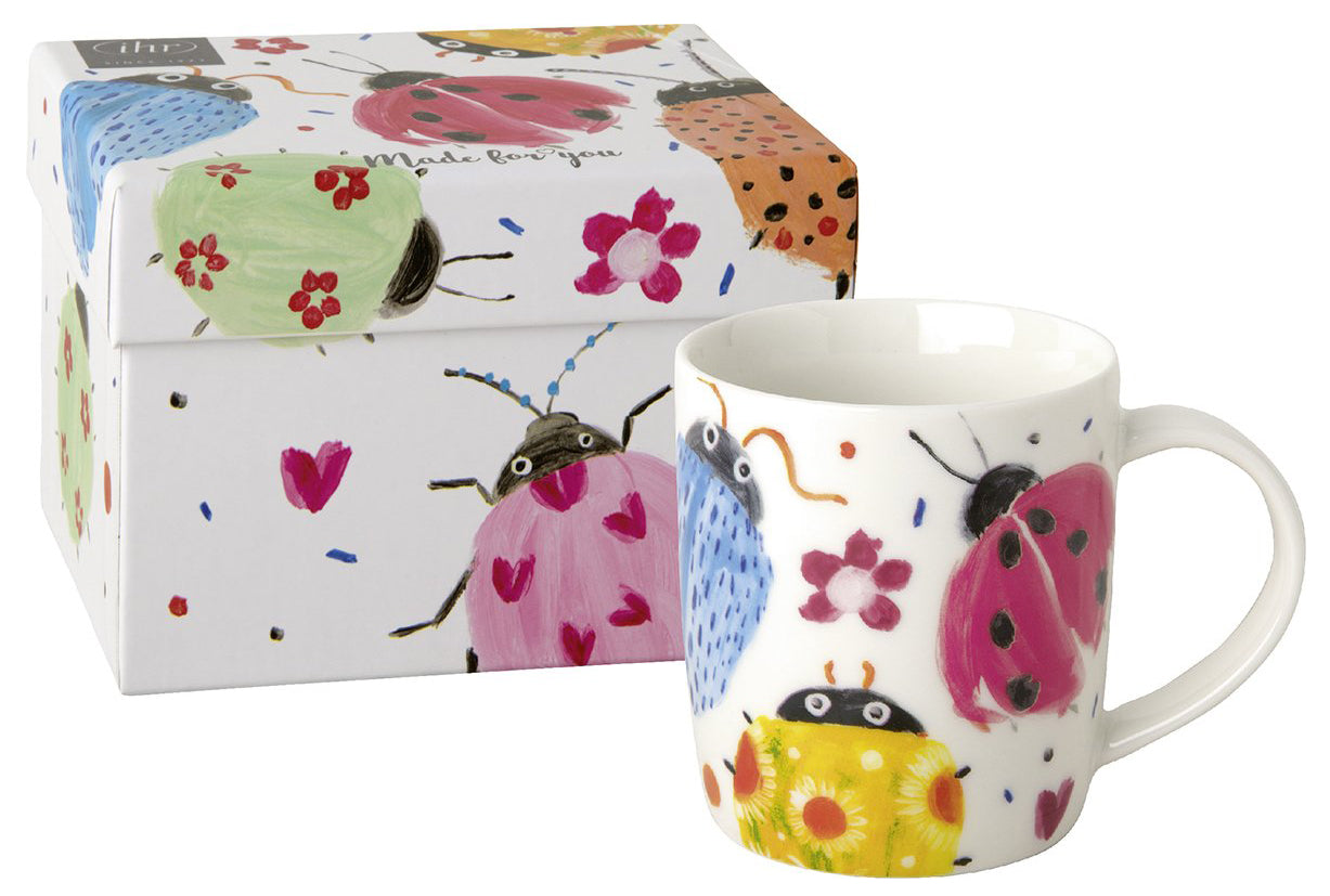 Skodelica Joyful Ladybugs, 300 ml