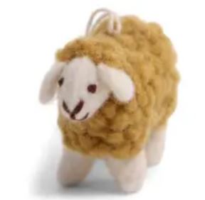 Mini ovca, oker, Gry & Sif, 7x5 cm