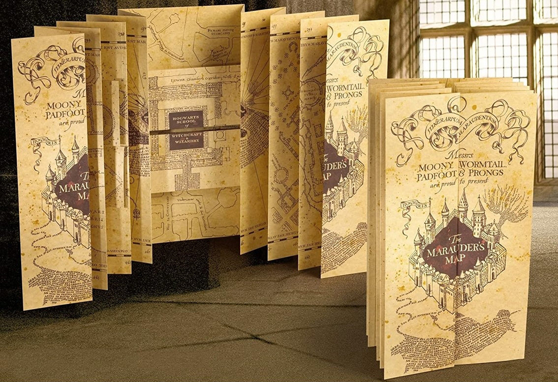 Zemljevid MARAUDERS MAP, Harry Potter