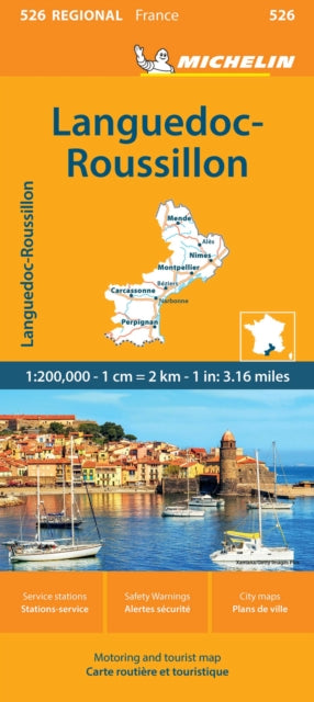 Languedoc-Roussillon - Michelin Regional Map 526