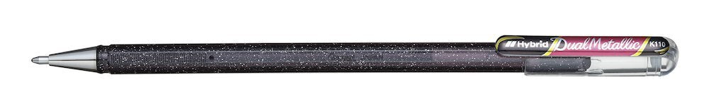 Roler Pentel K110-DAX dual črn-metalno rdeč