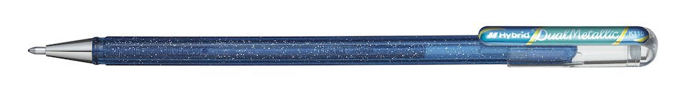 Roler Pentel K110 DCX dual moder-metalno zelen