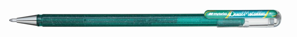 Roler Pentel K110-DDX dual zelen-metalno moder