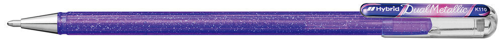 Roler Pentel K110-DVX dual viola-metalno moder