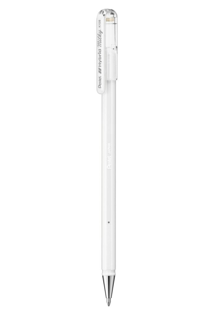Roler Pentel K108-PG Hybrid Milky 0,8, p. bel