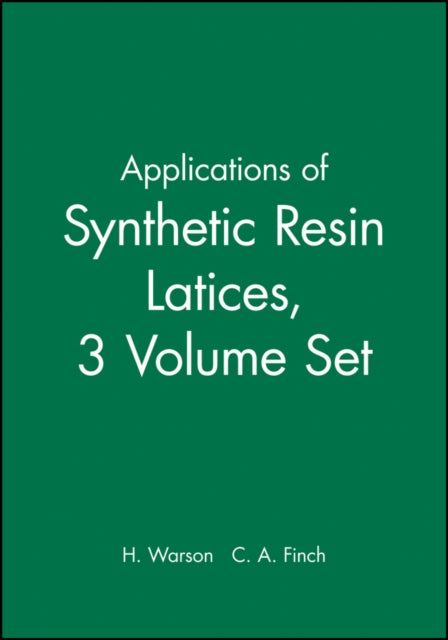 Applications of Synthetic Resin Latices, Set