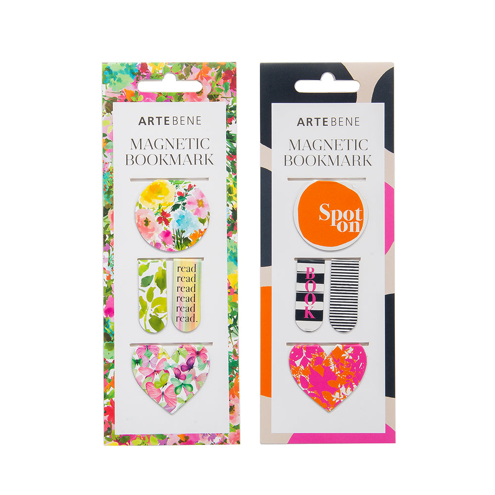 Set 4 magnetnih kazalk za knjigo Artebene, sortirano