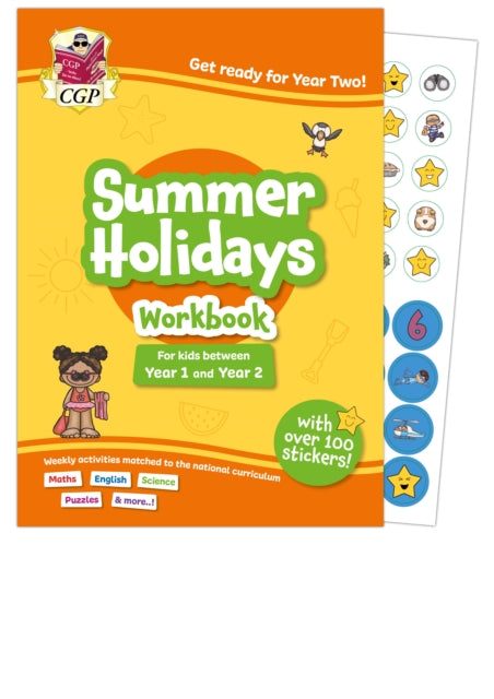 CGP Summer Holidays Activity Workbook - for kids between Year 1 and Year 2 (ages 5-6)