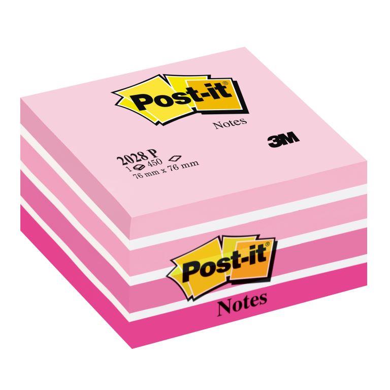 KOCKA SAM.3M POST-IT 2028-P 76X76/450 AQUA PINK