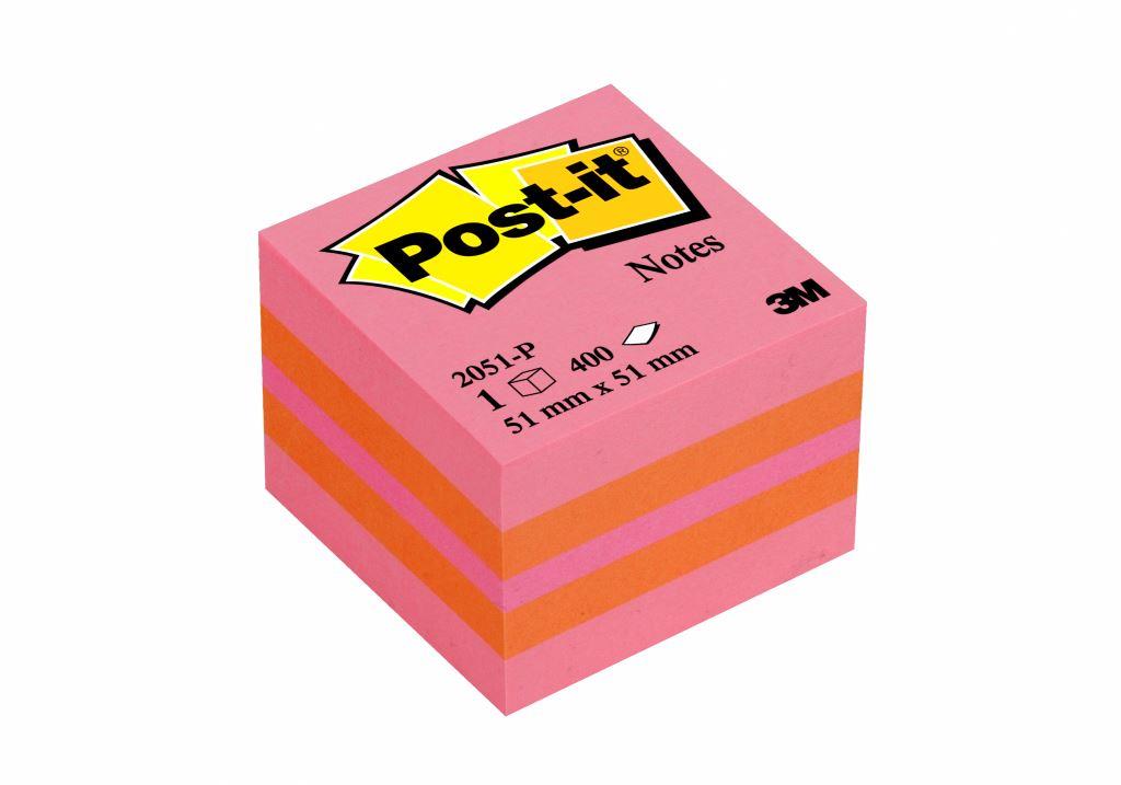 KOCKA SAM.3M POST-IT 2051-P 51X51/400 RO/OR