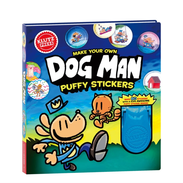 Make Your Own Dog Man Puffy Stickers