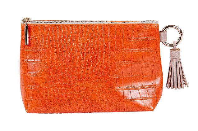 Kozmetična torbica Artebene Majoie Stand-Up, oranžna