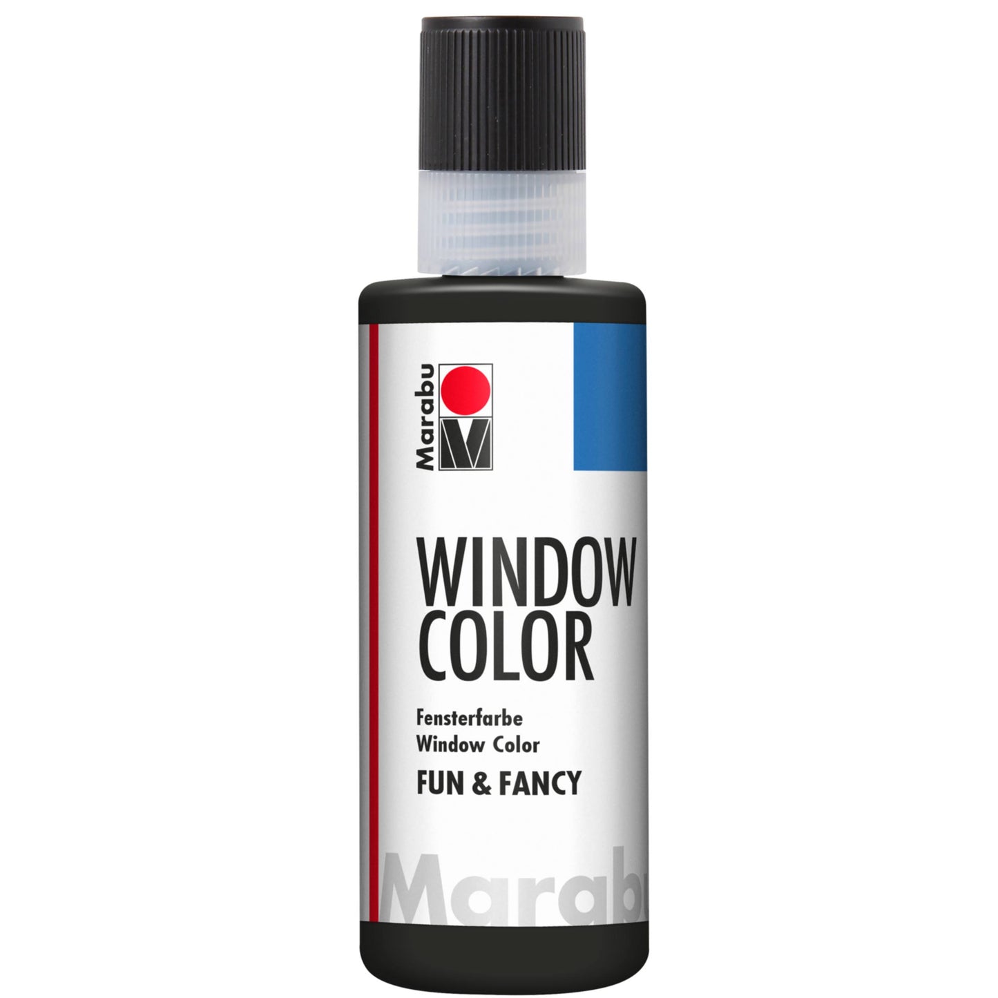 Barva za steklo Marabu Fun & Fancy, kontura črna 873, 80 ml