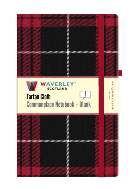 MacQueen of Skye Tartan Blank Notebook: Large 21cm x 13cm