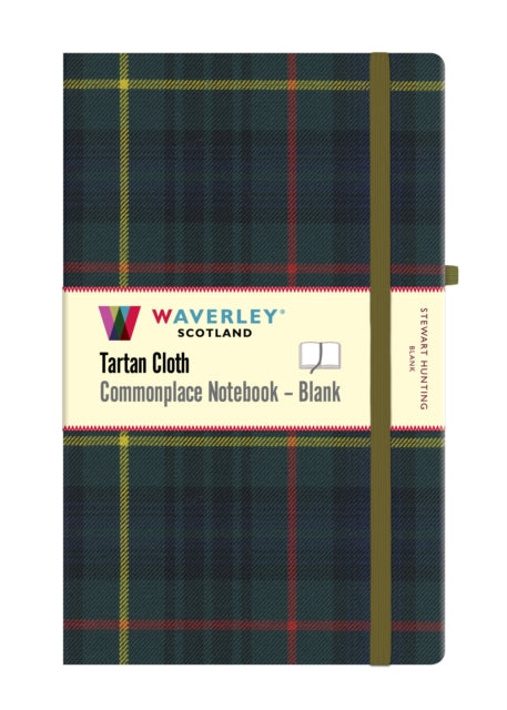 Stewart Hunting Tartan Blank Hardback Notebook: Large 21cm x 13cm