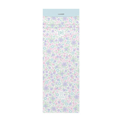 Blok Floral Soft Touch, 7,4x21 cm, črtani, 90-listni, sortirane barve