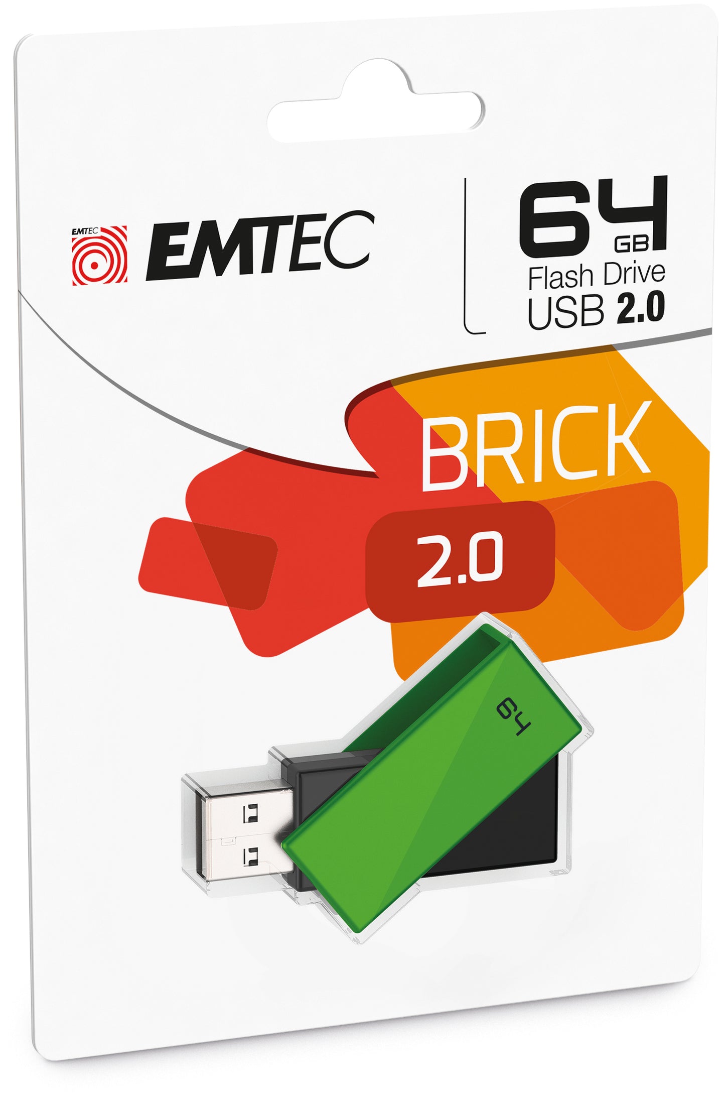 USB disk EMTEC 64GB Brick C350 zelen