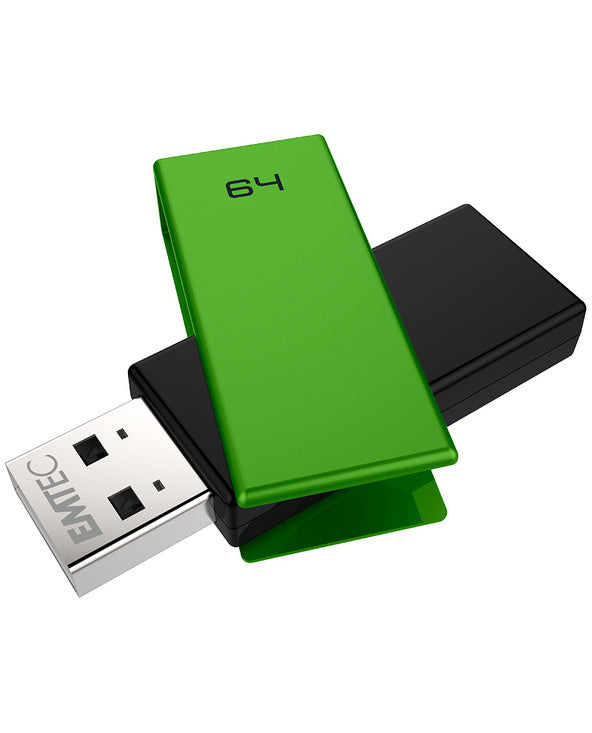 USB disk EMTEC 64GB Brick C350 zelen