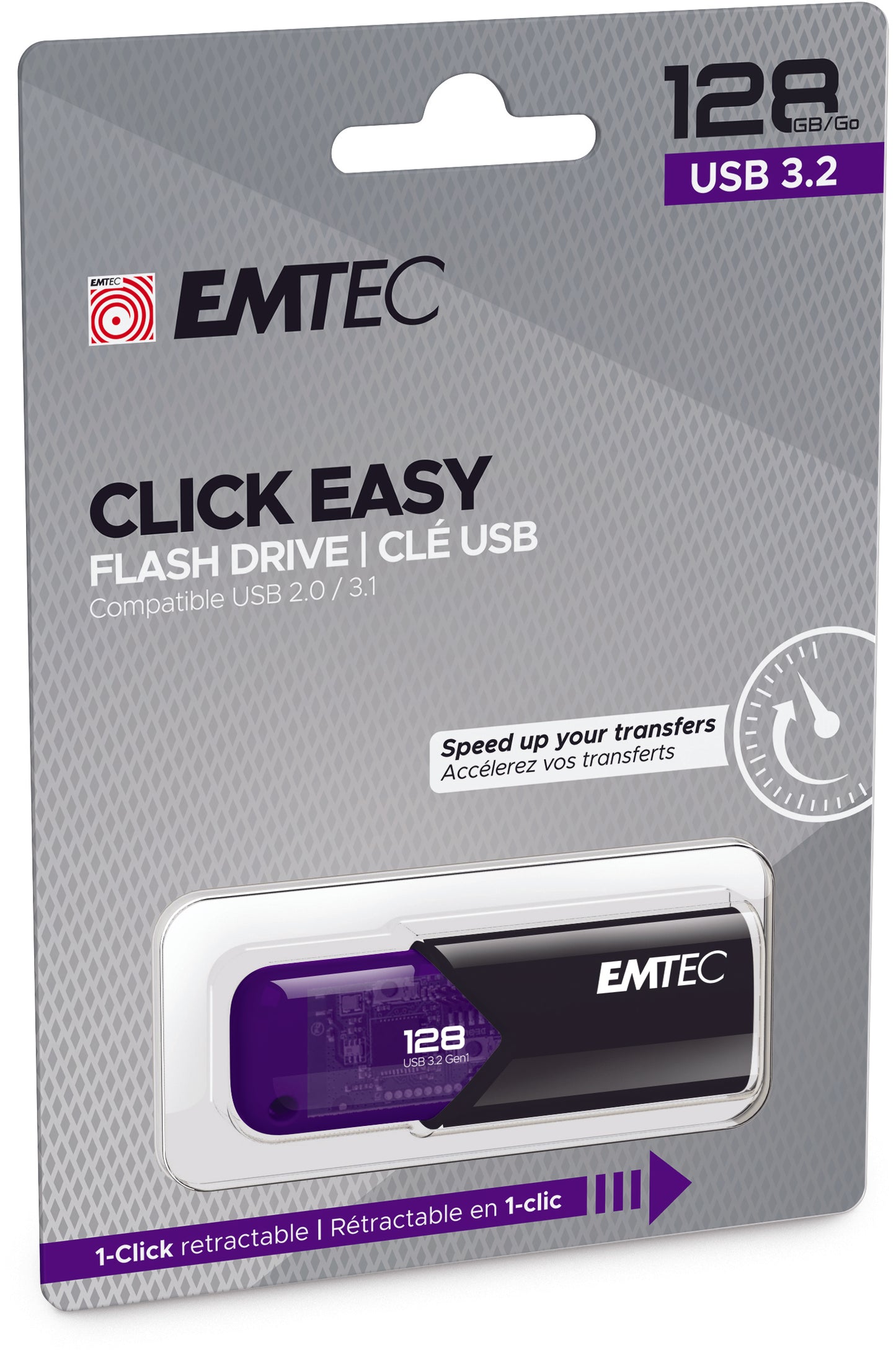 USB disk EMTEC 128GB, Vijola