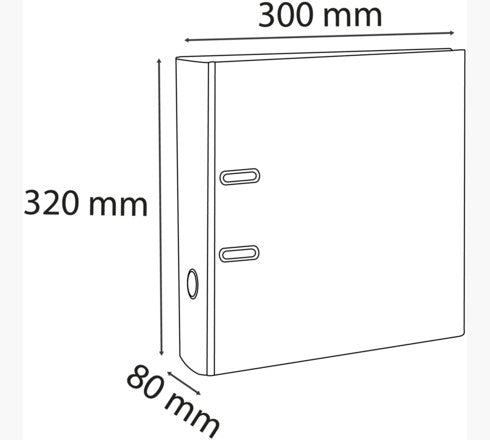 Samostoječ registrator A4 Maxi Exacompta, 80 mm, zelen