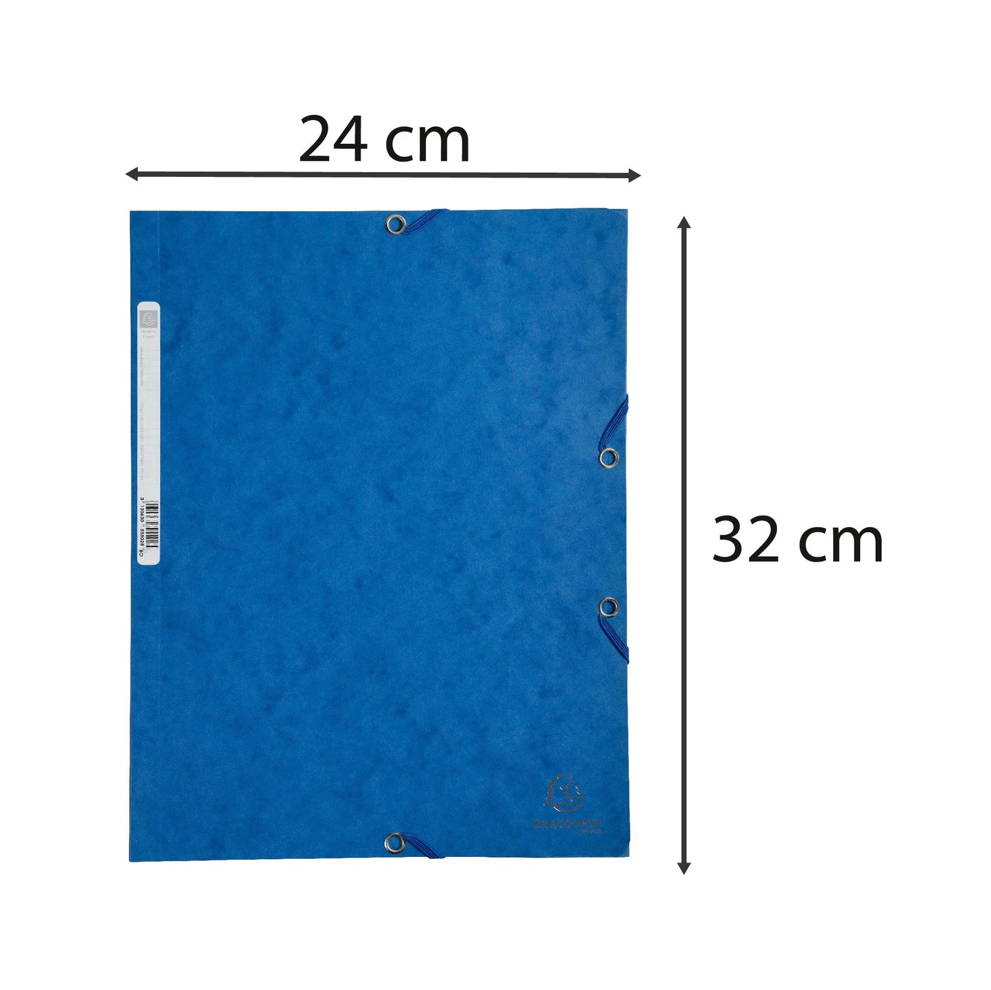 Mapa s klapo in elastiko Exacompta, A4, kartonska, modra