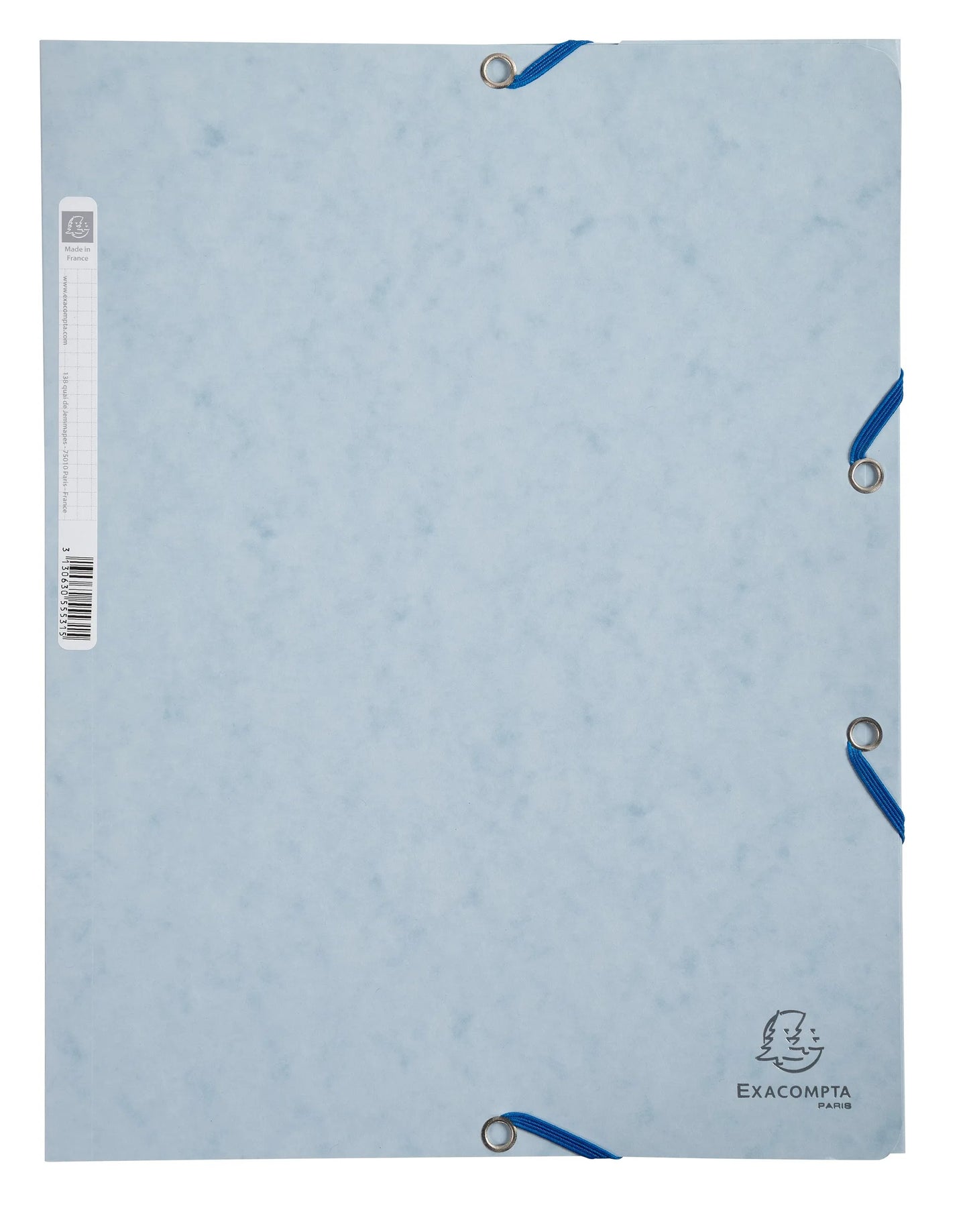 Mapa s klapo in elastiko Exacompta, A4, kartonska, siva