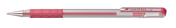 Roler Pentel Metallic K118 Grip, Metal rdeč