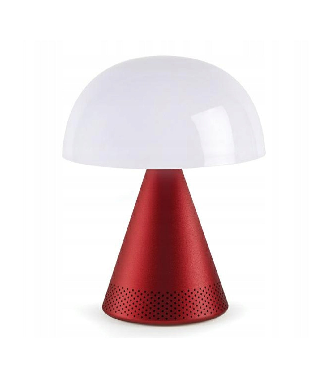 Svetilka z bluetooth zvočnikom Lexon Mina L Audio, rdeča