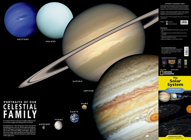 National Geographic Solar System Map (Stargazer Folded)