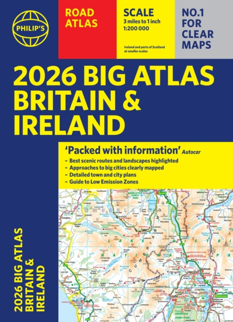 2026 Philip's Big Road Atlas of Britain & Ireland