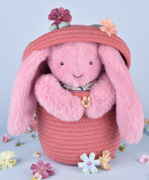 Plišasta igrača Zajec DouDou, 35 cm, roza