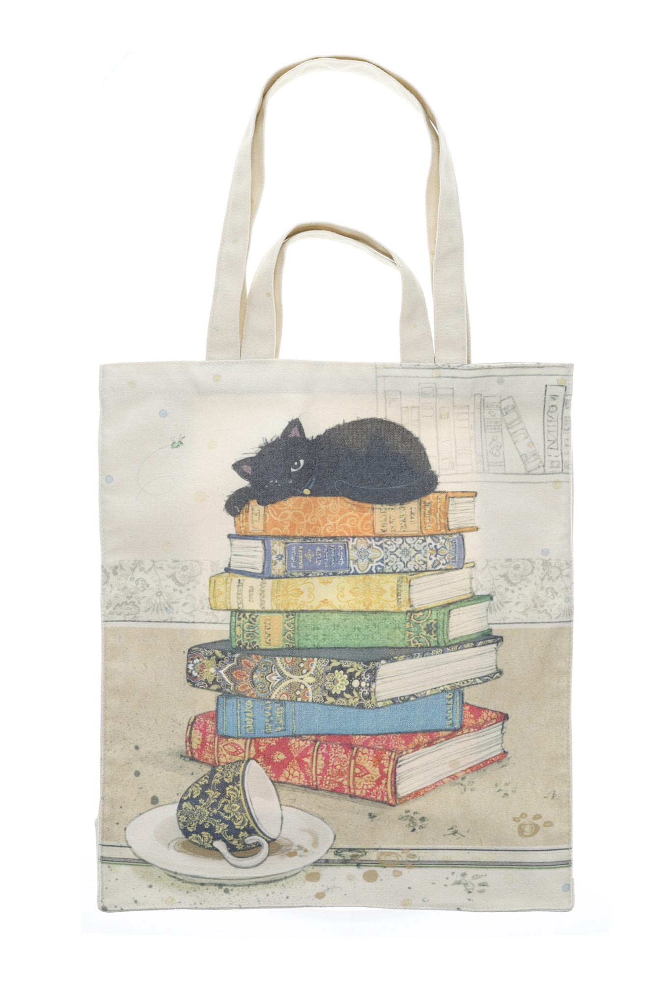 Bombažna vrečka Muc in knjige