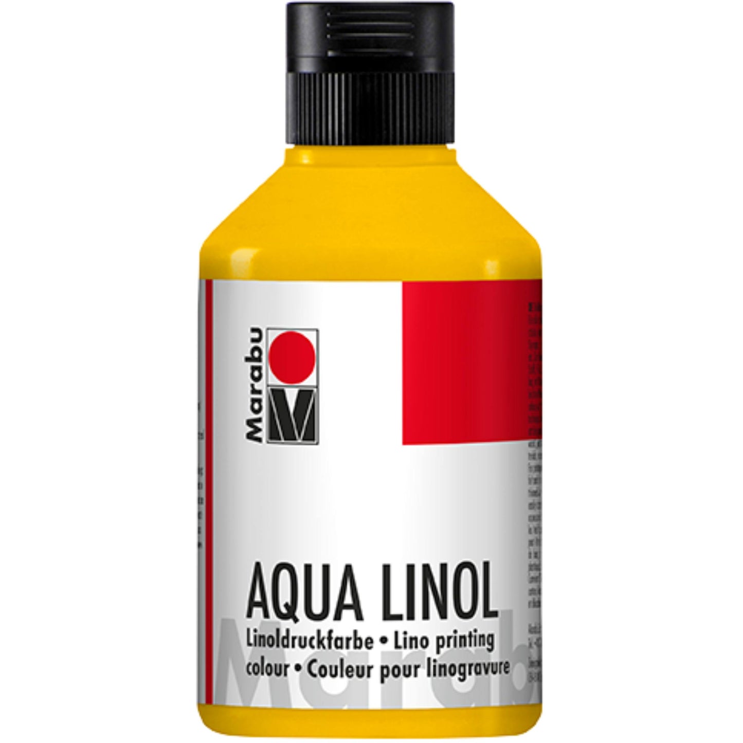 Barva za linotisk Marabu, srednje rumena 021, 250 ml