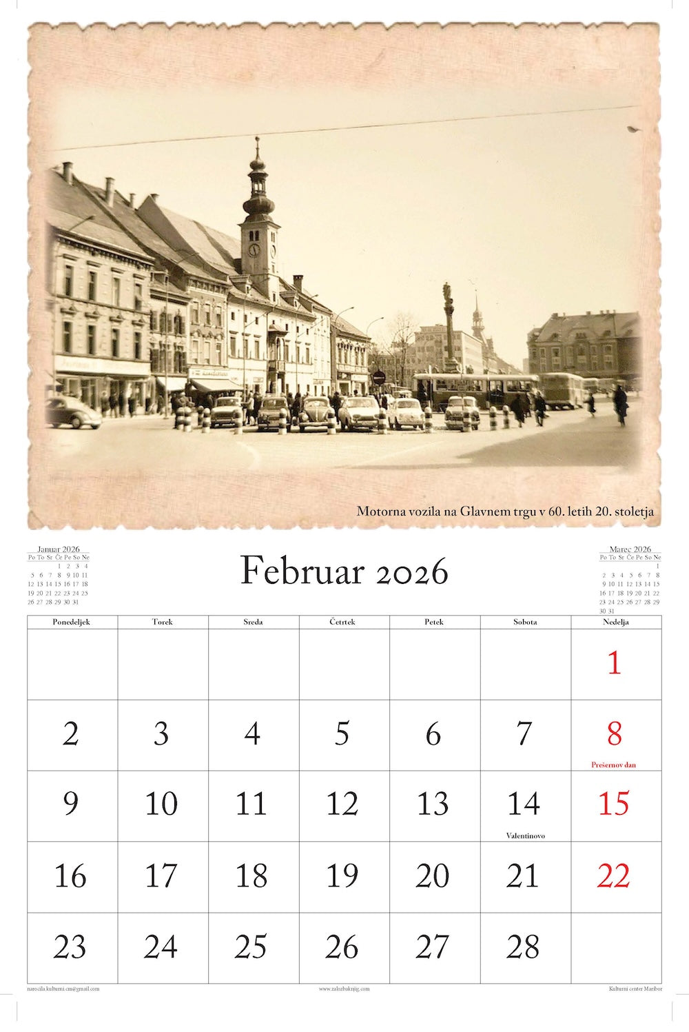 Koledar 2026: Maribor