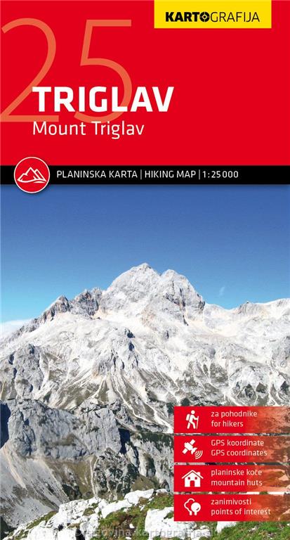 TRIGLAV - PLANINSKA KARTA 1:25 000
