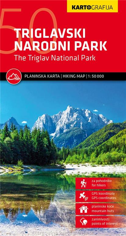 TRIGLAVSKI NARODNI PARK 1:50.000