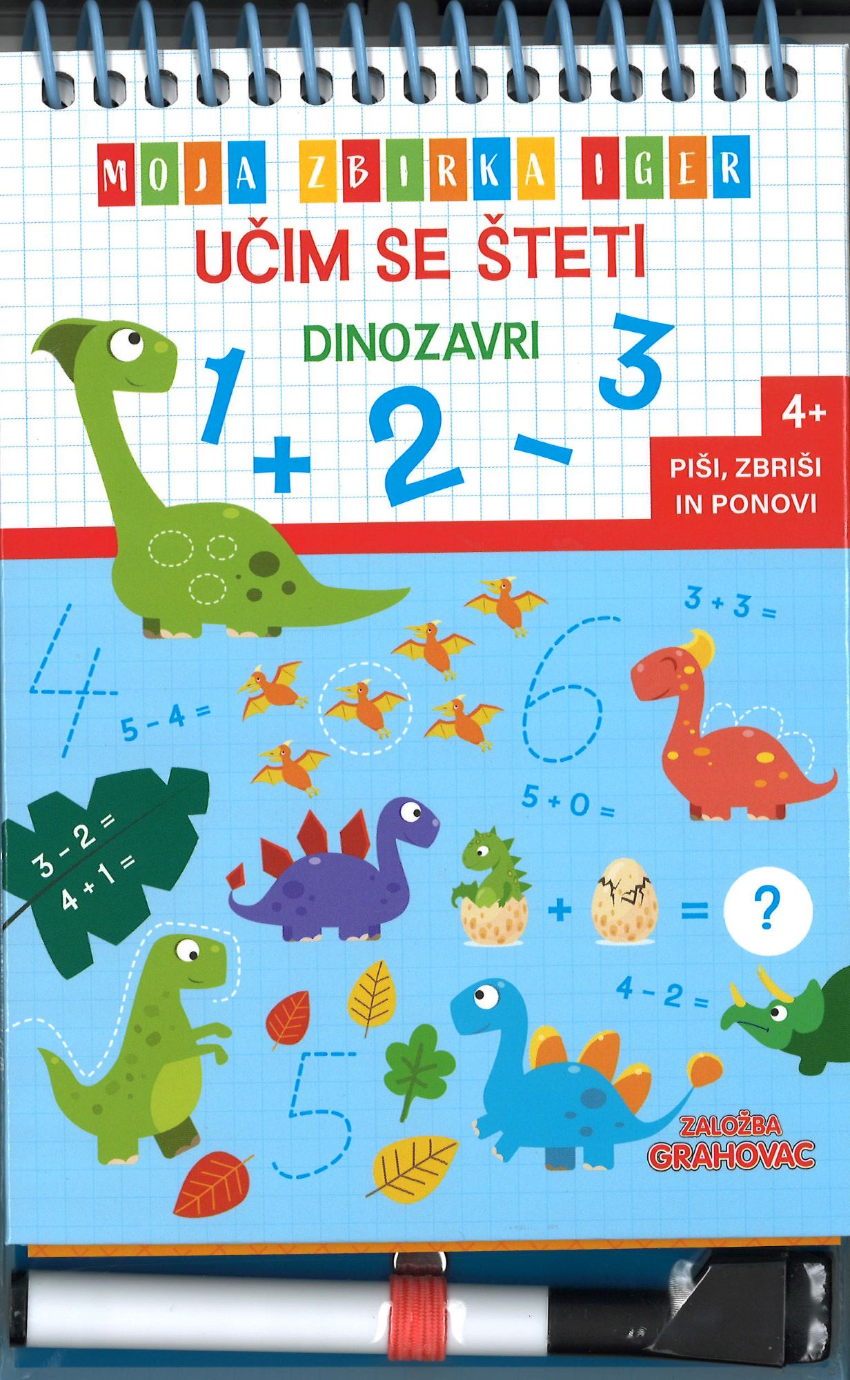 Učim se šteti: Dinozavri (4+)