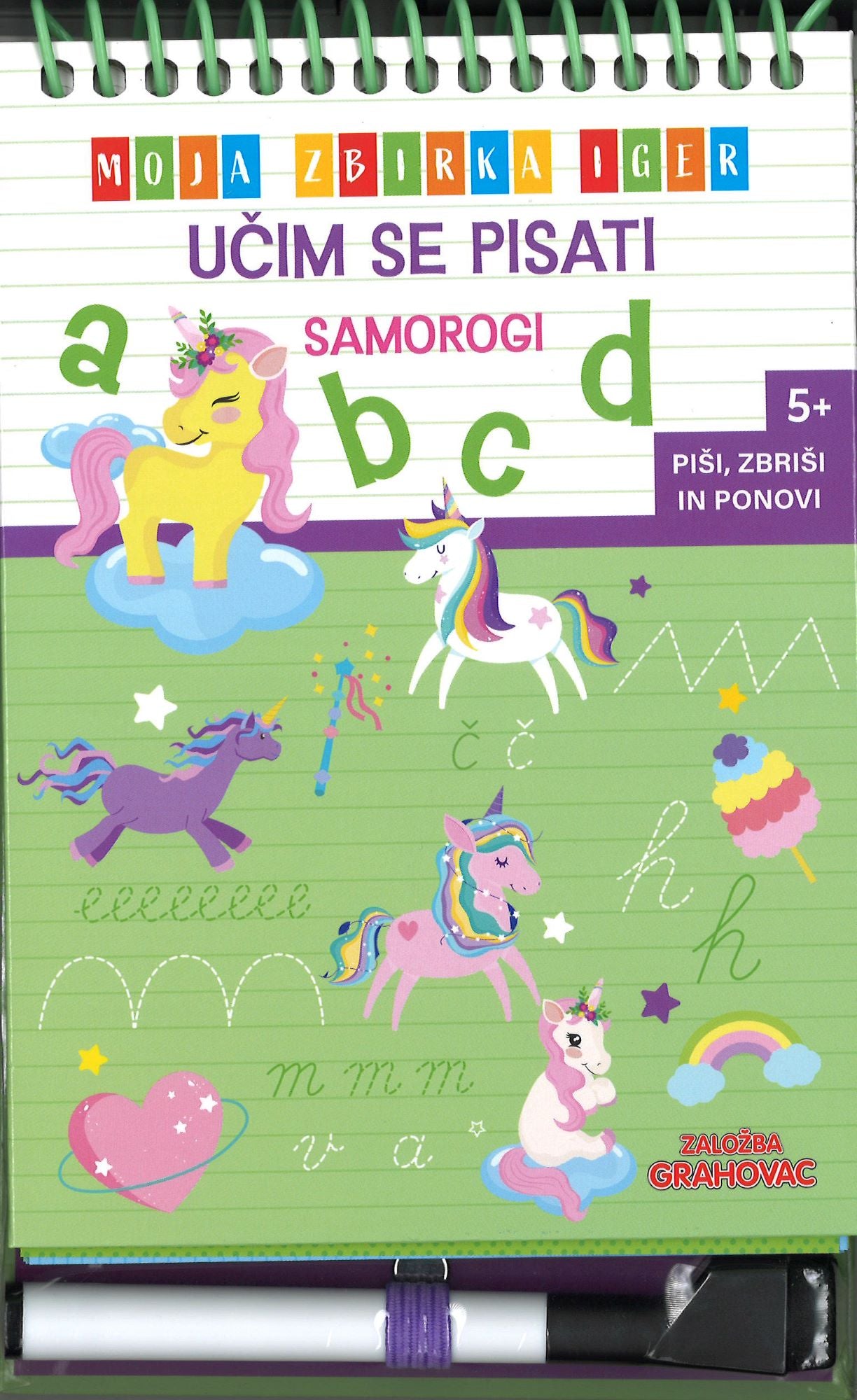 Učim se pisati: Samorogi (5+)