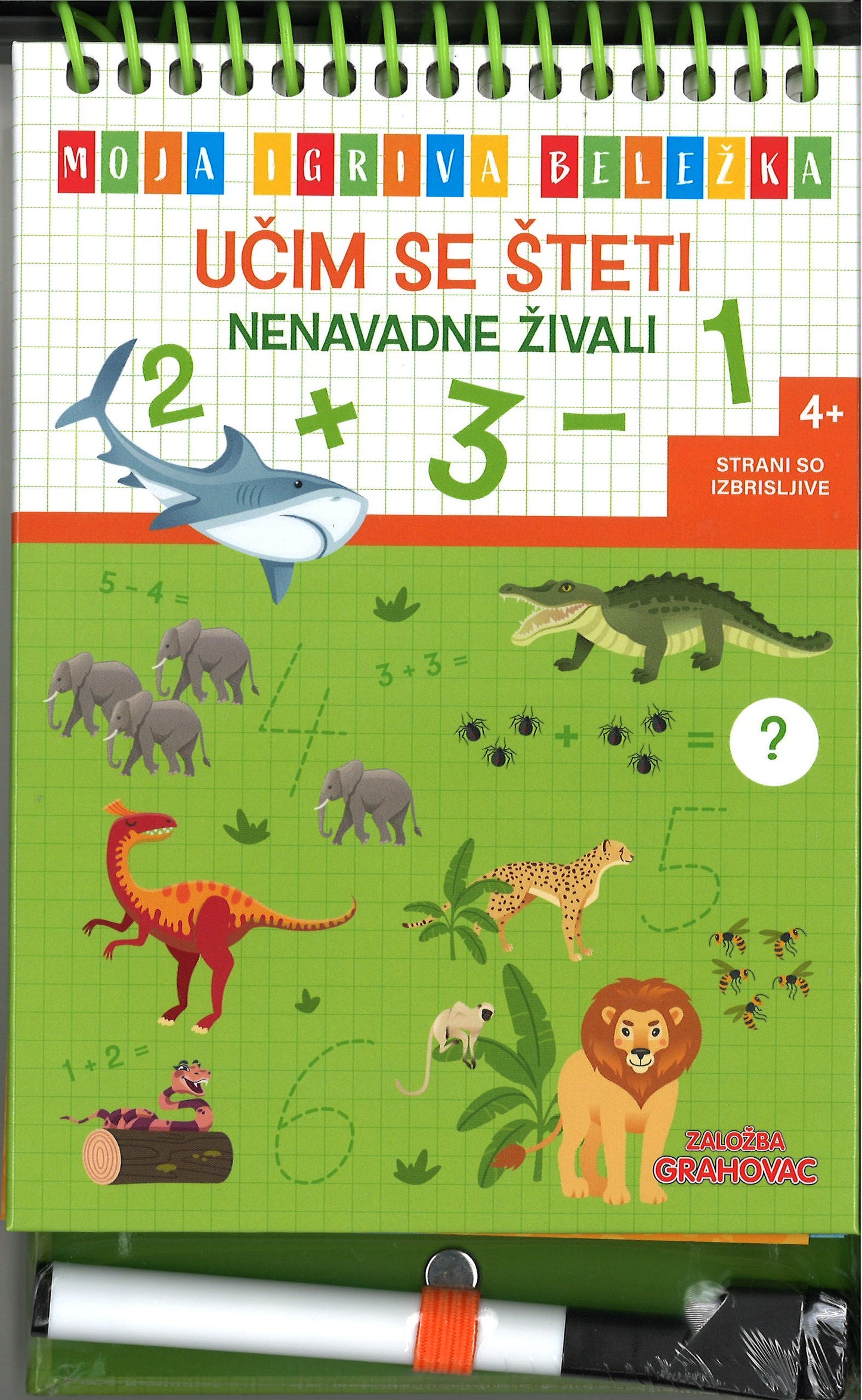 Učim se pisati: Nenavadne živali (4+)