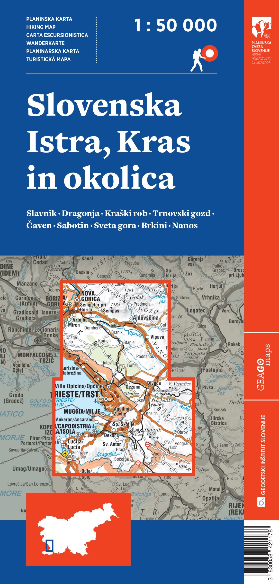 Slovenska Istra, Kras in okolica 1 : 50 000