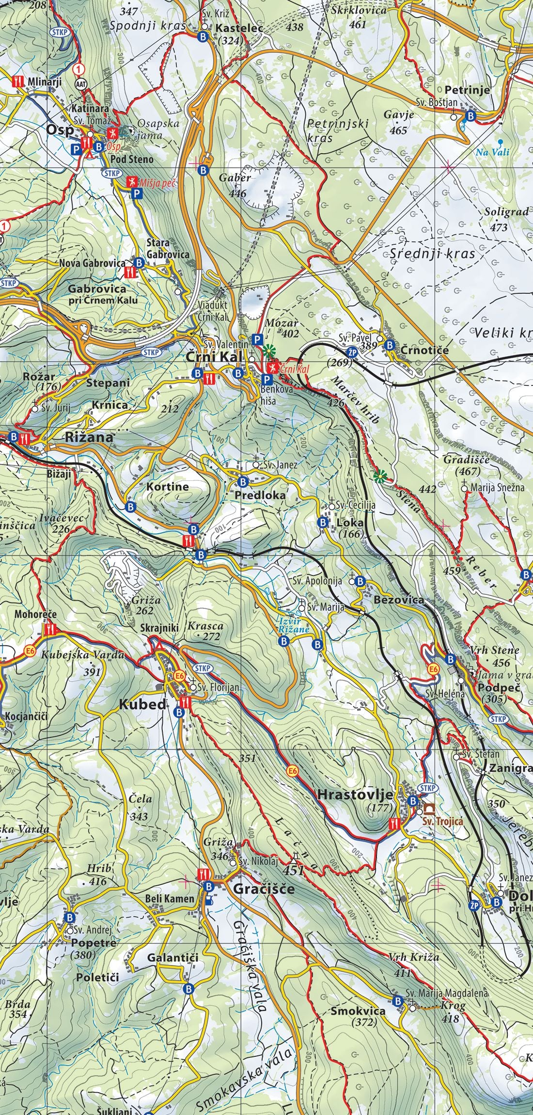 Slovenska Istra, Kras in okolica 1 : 50 000