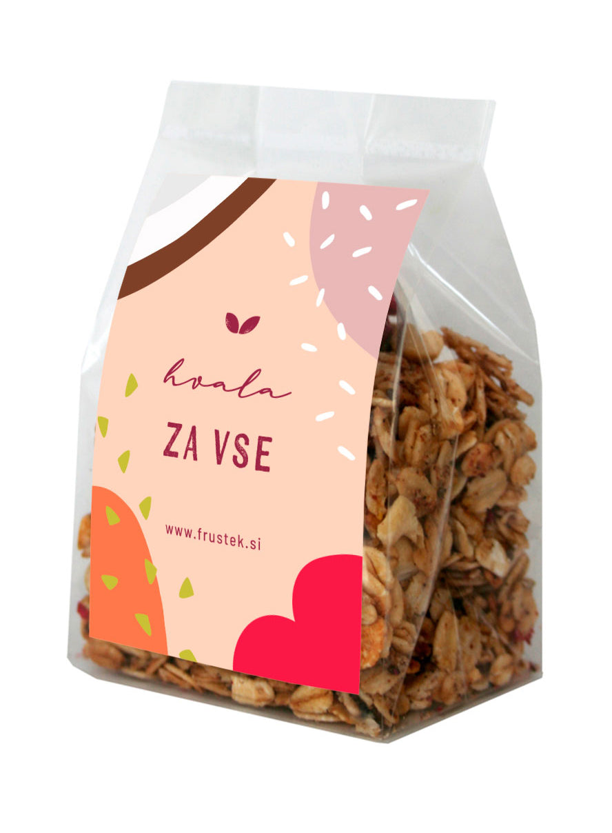 Granola Fruštek HVALA ZA VSE, mini, 60g
