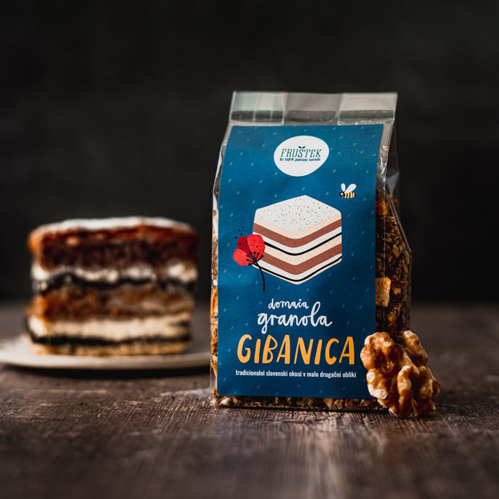 Granola Fruštek GIBANICA, mini, 80g
