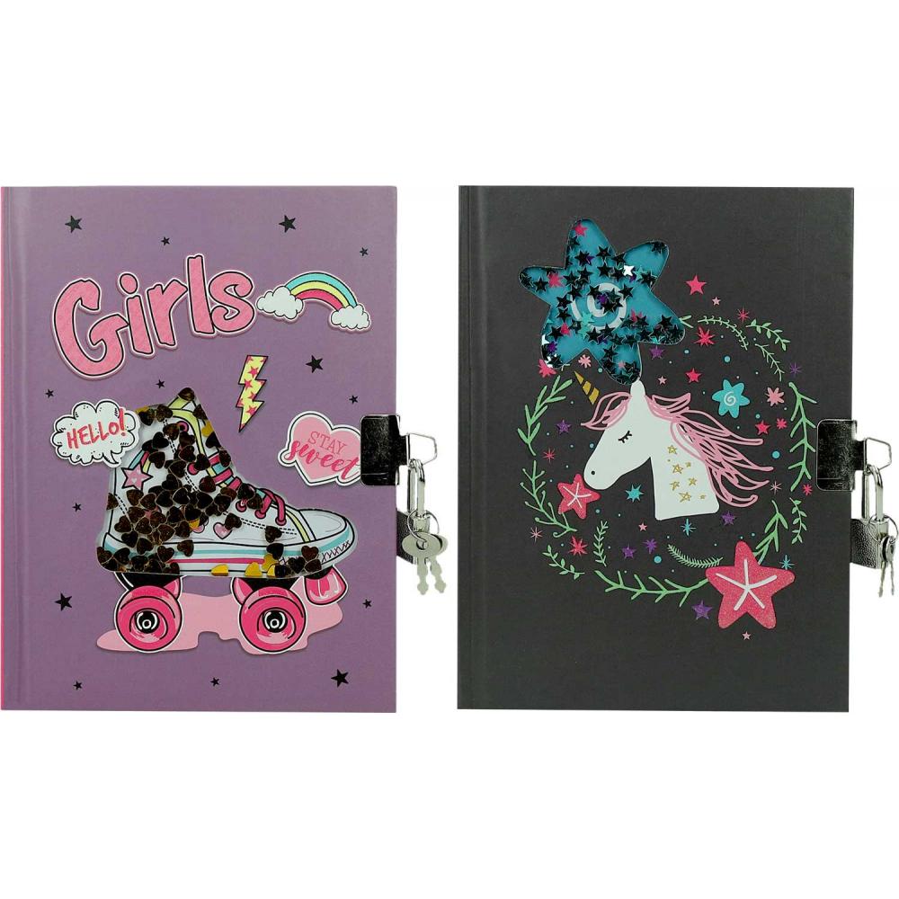 DNEVNIK S KLJUČEM GIRLS 18X13 56L 778050