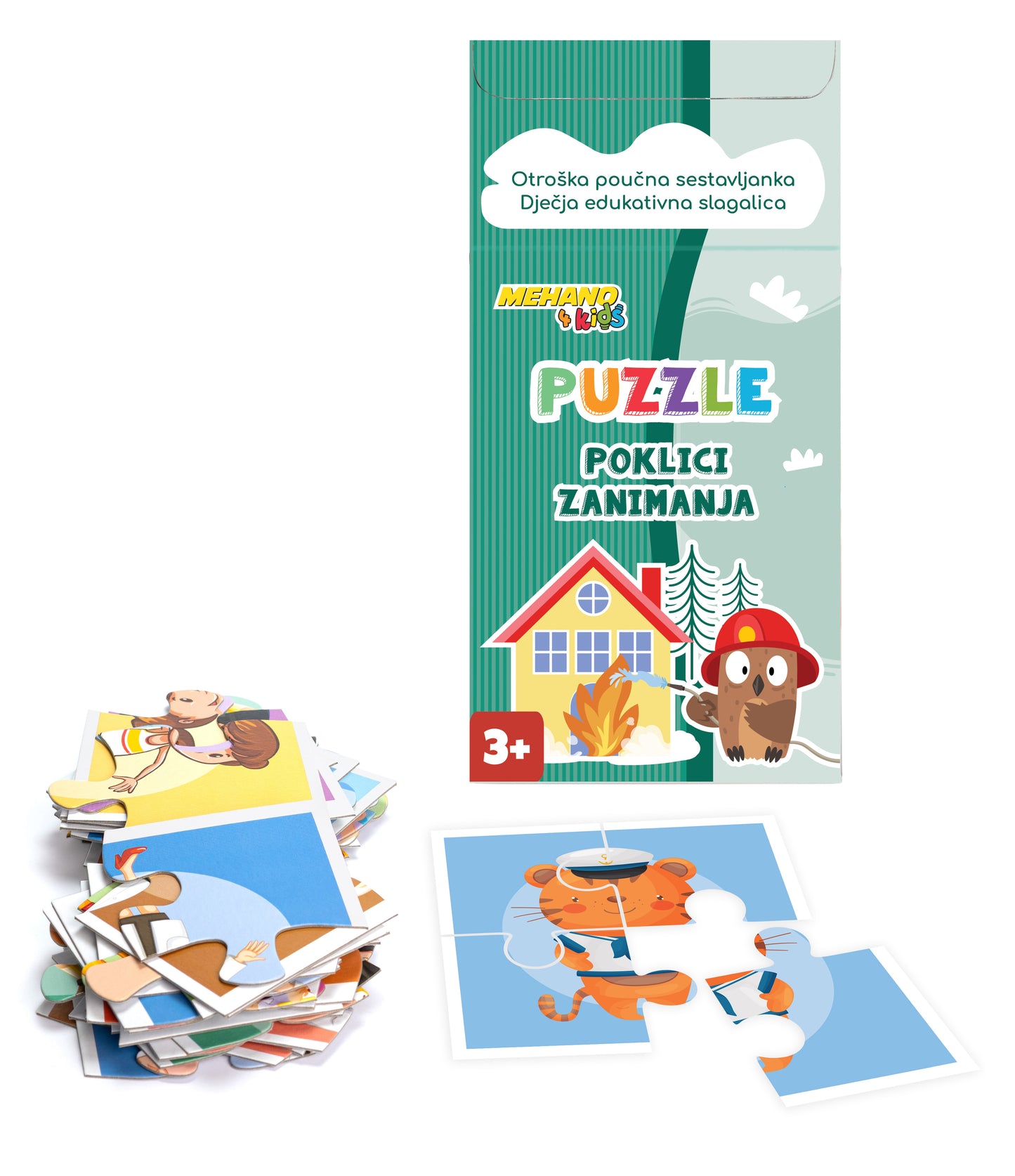 Sestavljanka Poklici živali, 48 kosov