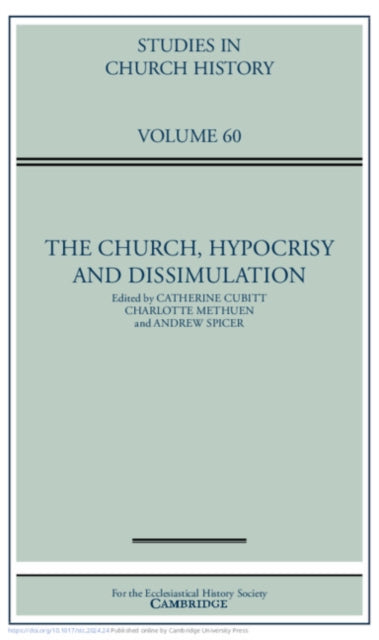 Church, Hypocrisy and Dissimulation: Volume 60