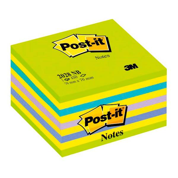 KOCKA SAM.3M POST-IT 2028-NB 76X76/450 MOD-ZEL