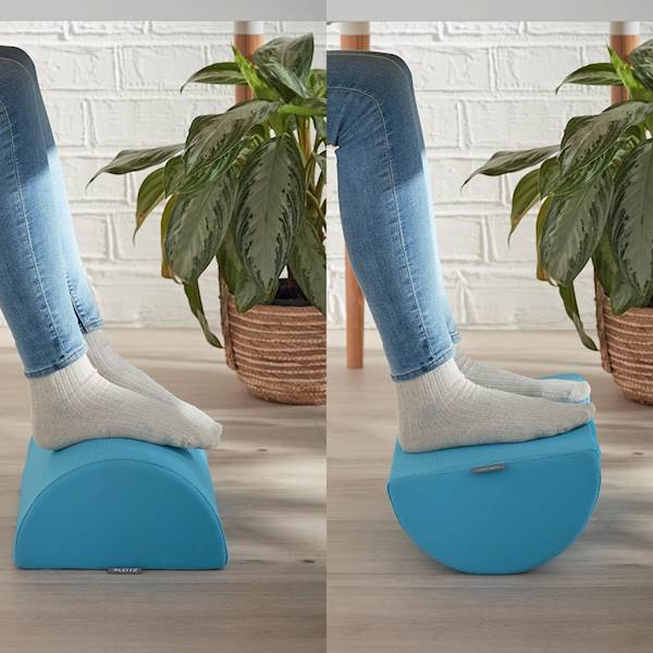 Naslon za stopala Leitz Ergo Cosy, moder