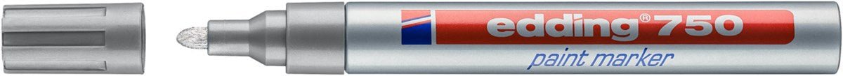 Marker Edding E-750 2-4mm, srebrn